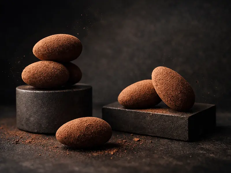 Amandes chocolat au lait & truffées cacao Bio