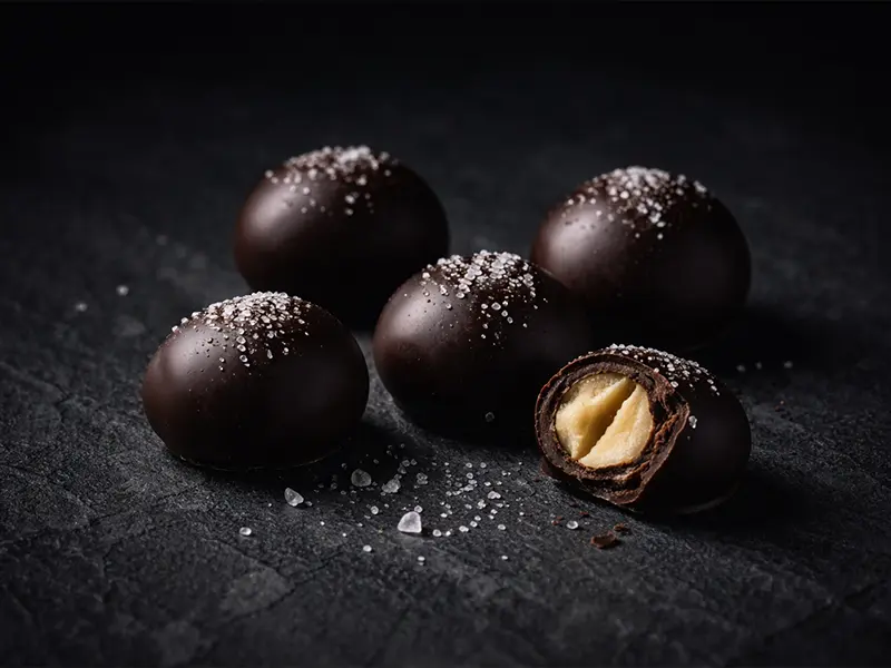 Noisettes chocolat noir & fleur de sel Bio