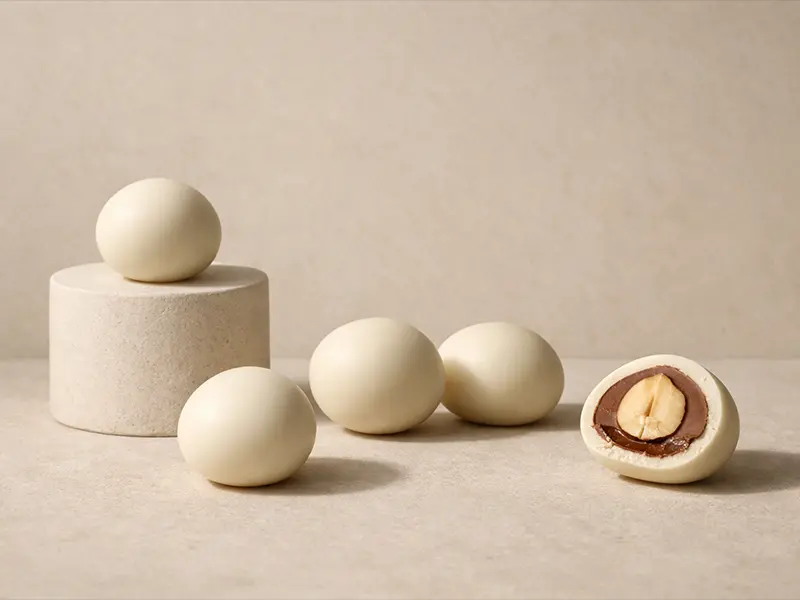 Noisettes chocolats blanches Bio