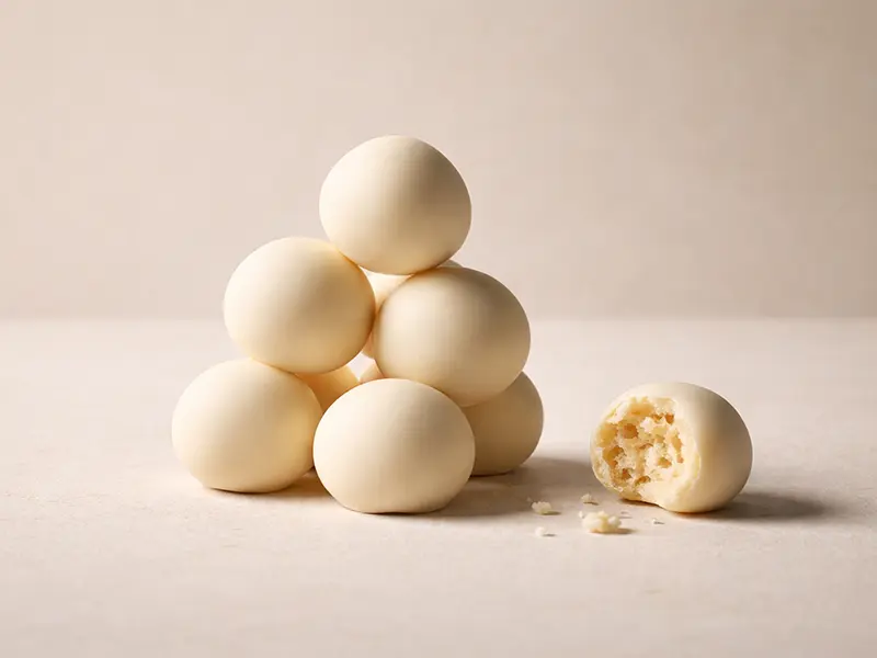 Soufflés chocolat blanc Bio