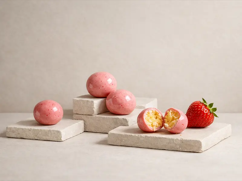 Soufflés fraise Bio